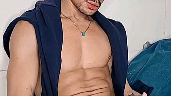 Brendo Vilhena Masturbates Hardcore On Bed. Brazilian Gay Relief Intense