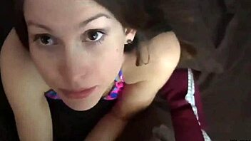 Amateur Girlfriend Gives Handjob to Boyfriend's Cock