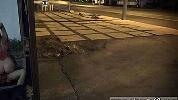 teen partners in a creampie scene with bondage and domination