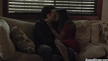 Ana Foxxx, a stunning ebony beauty, indulges in passionate interracial sex with her preferred well-endowed white partner