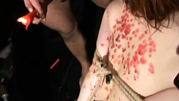 Bound Asian Babes' Pussy Fireworks