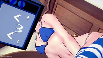 Tv Woman Disfruta Teniendo Sexo Llevando Su Bikini