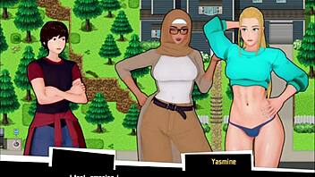 A romantic Hentai adventure with a chubby knight and a curvy newcomer