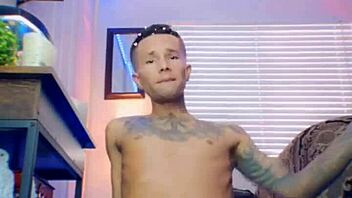 adorable twink rides dildo on tight 18+ ass bussy he moans during solo play