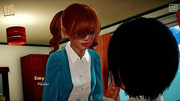 Experience the thrilling gameplay of a visual novel with a bully turned lover