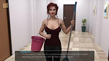 Shaved Pussy Babe Sucks Big Cock Under Master's Command