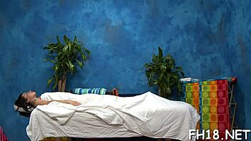 rough oiled massage on sexy slit leading to orgasm, blowjob, and fucking 😈