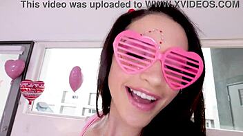 Avi Love Feels Ecstasy In Huge Cock Deepthroat And Throatpie.