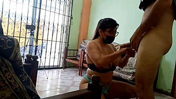 Fulfilling the bet with stepbrother by performing live for friends.