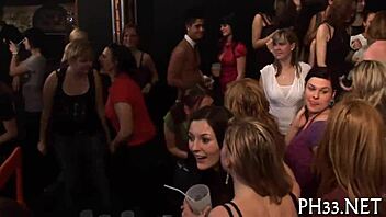 A wild group sex party with intense banging