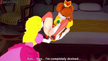 peach and daisy in a pov threesome competition
