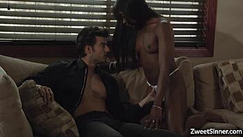 Ana Foxxx screams, 'Fuck me with that huge white cock!'