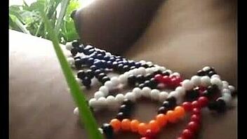 Ebony Model Rides In The Forest