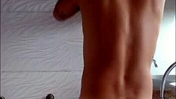 Solo guy indulges in self-pleasure with underwear and socks
