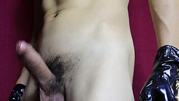 Sensual massage with a horny monster cock