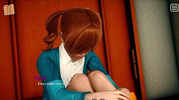 Experience the thrilling gameplay of a visual novel with a bully turned lover