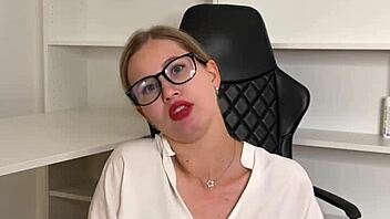 Sexy Secretary Teases with Vibrator Play in Tight Skirt. Watch Her Wet Solo Show!