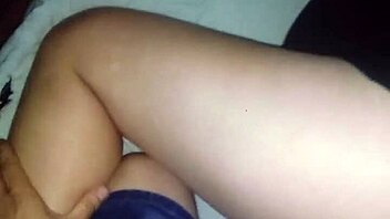 Groping my girlfriend at night in her sexy dress, intriguing touch.