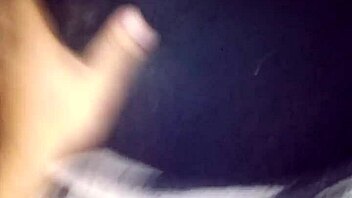 Groping my girlfriend at night in her sexy dress, intriguing touch.