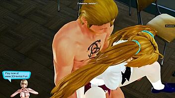 This gorgeous girl gets fucked in 3d hentai cartoon.