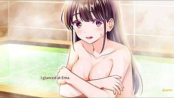 secret kiss sweet and tender in bathroom