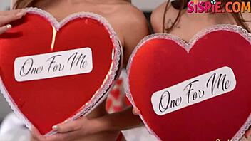 Katie Kush and Sera Ryder indulge in Valentine's Day pleasure with Jay Romero's big package