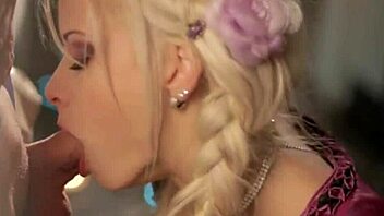 Passionate oral sex with a horny babe