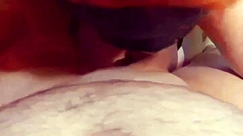 amateur hot wife loves slurping on cock with natural tits milf redhead couple