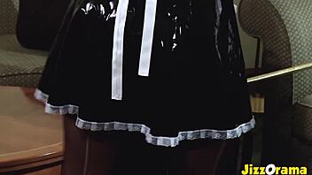 Jizzorama: Brunette Maid Gives Intense Anal Service