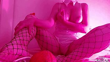 watch teen masturbate wet pussy on halloween with food play