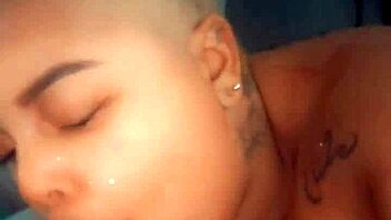 morning sex with fat ebony bbw tattooed black pussy fucking