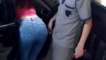 Young woman gets her car serviced and punished by mechanic