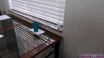 Goth teen sucks stepbro's banana then fucks