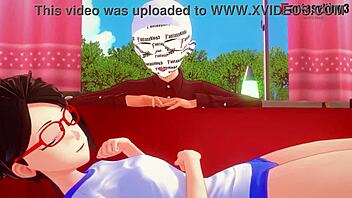 Kushina Uzumaki gets fucked while Sarada Uchiha watches jealously