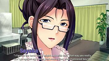 Mommy Sensei Gives Horny Homework, Sucks Dick