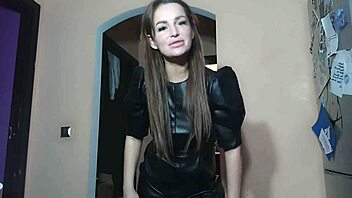 Sexy Brunette Femdom Dominates In BDSM Session
