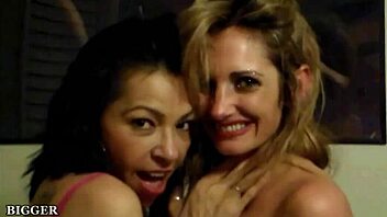 Angela Licks Hairless Pussy Before Sucking Steve Norths Cock in Lingerie