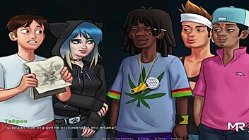 summertimesaga character signs up for a competition to get good marks in episodes one through nine