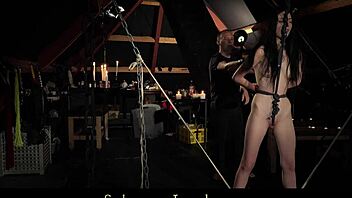 Immobilize that teen slave pussy with bondage ropes in BDSM.