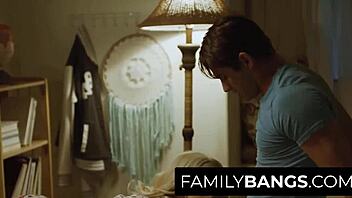 Nathan Bronson and Kenzie Reeves star in erotic family sex video