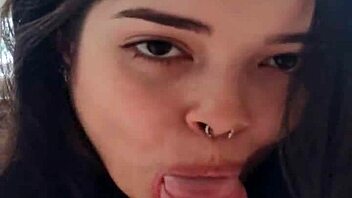 Teen Slut White Moon Sucks Cock In Front Of Hot Tub