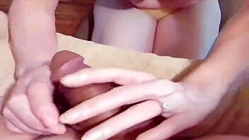 amateur hot wife loves slurping on cock with natural tits milf redhead couple