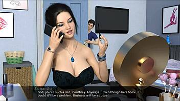 My stepsister's secret camgirl job involves big tits and monster cocks