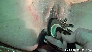Karina's BDSM domination of Spanish slavegirl Lola in explicit video
