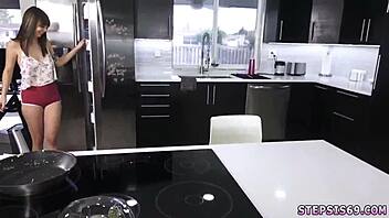 Stepbrother joins playmates for a steamy shower session. Family play gets wild!