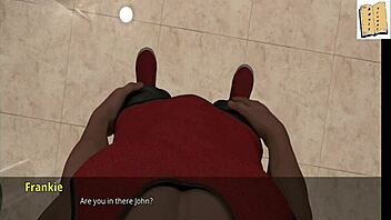Cartoon porn game with John Johnson and friends