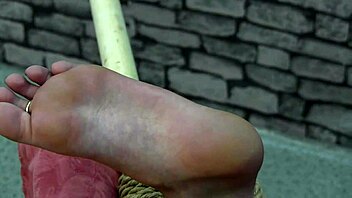 barefoot bondage session