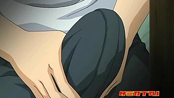 step sister and brother caught in wild hentai action