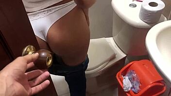 my cute colombian neighbor caught me and gave me a great fuck right there