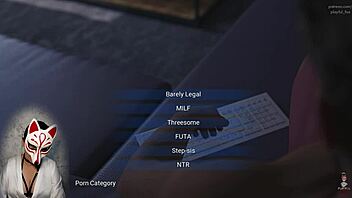 Gamer girl's playthrough of visual novel in 1080p